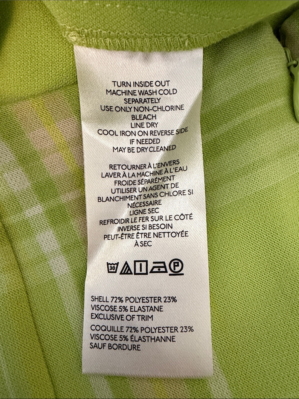 Anthropologie Maeve Skirty Godet Skort in Plaid Chartreuse Size 16 - Picture 11 of 12